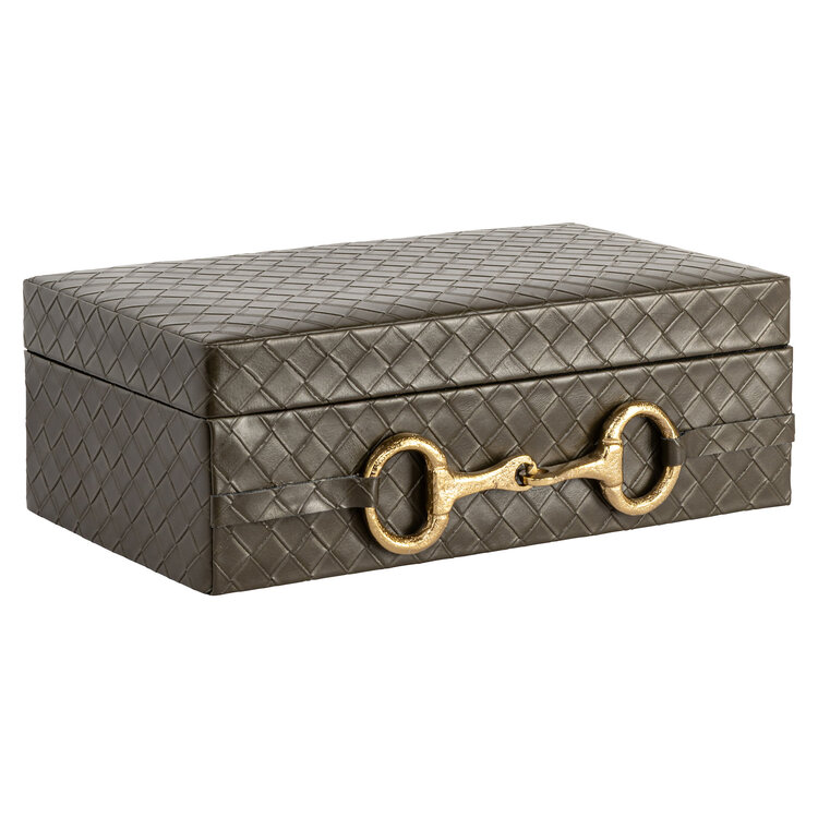 Richmond Interiors Opbergdoos Blade olive groot