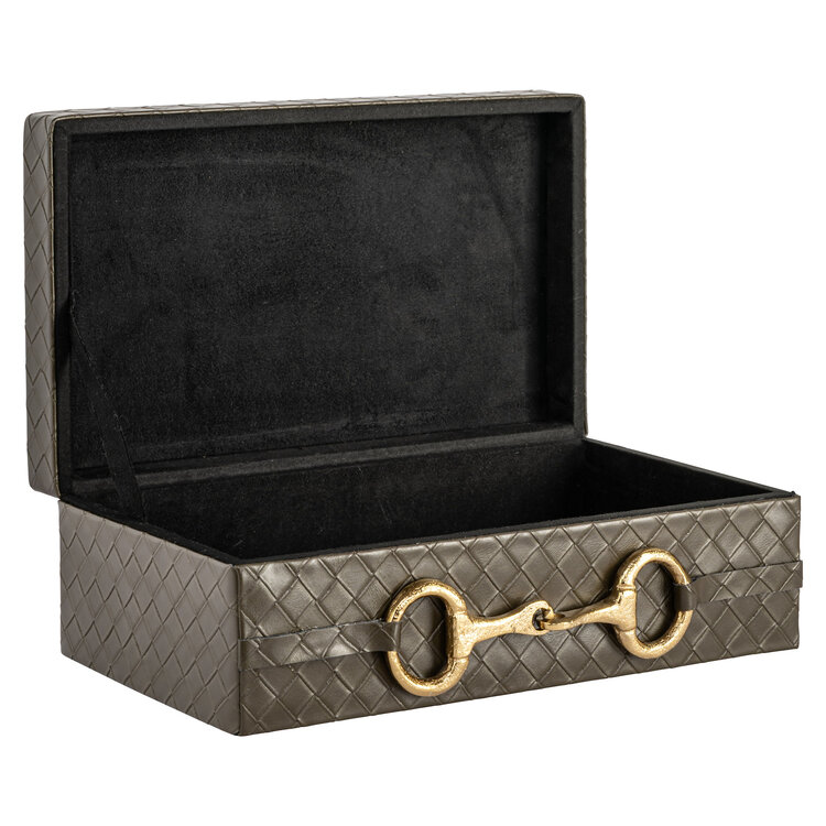 Richmond Interiors Opbergdoos Blade olive groot