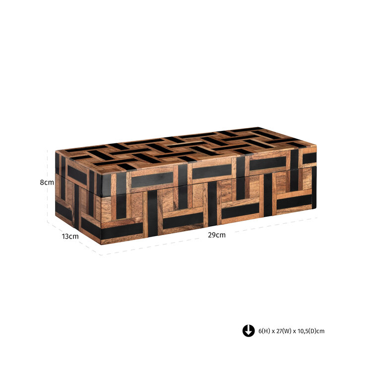 Richmond Interiors Opbergdoos Floor brown groot