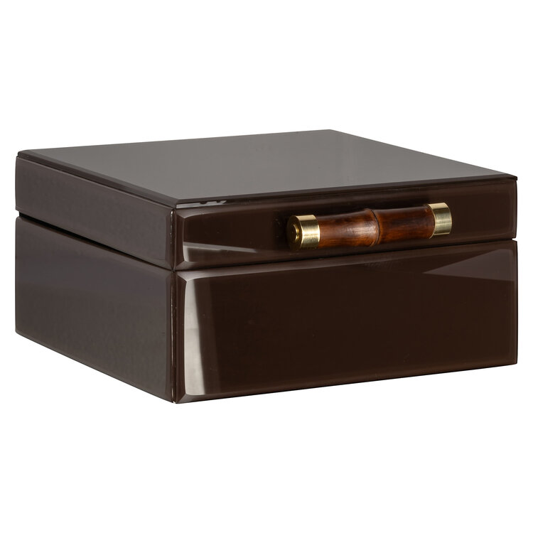 Richmond Interiors Opbergdoos Echo dark brown groot