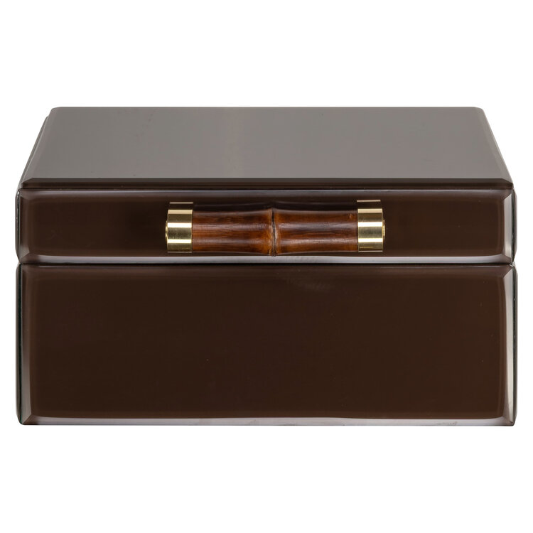 Richmond Interiors Opbergdoos Echo dark brown groot
