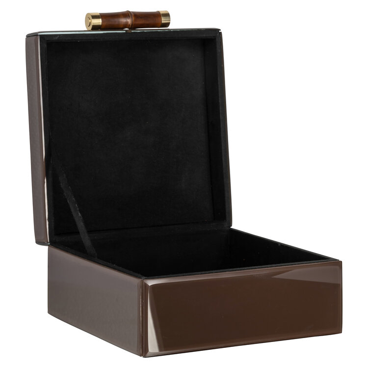 Richmond Interiors Opbergdoos Echo dark brown groot