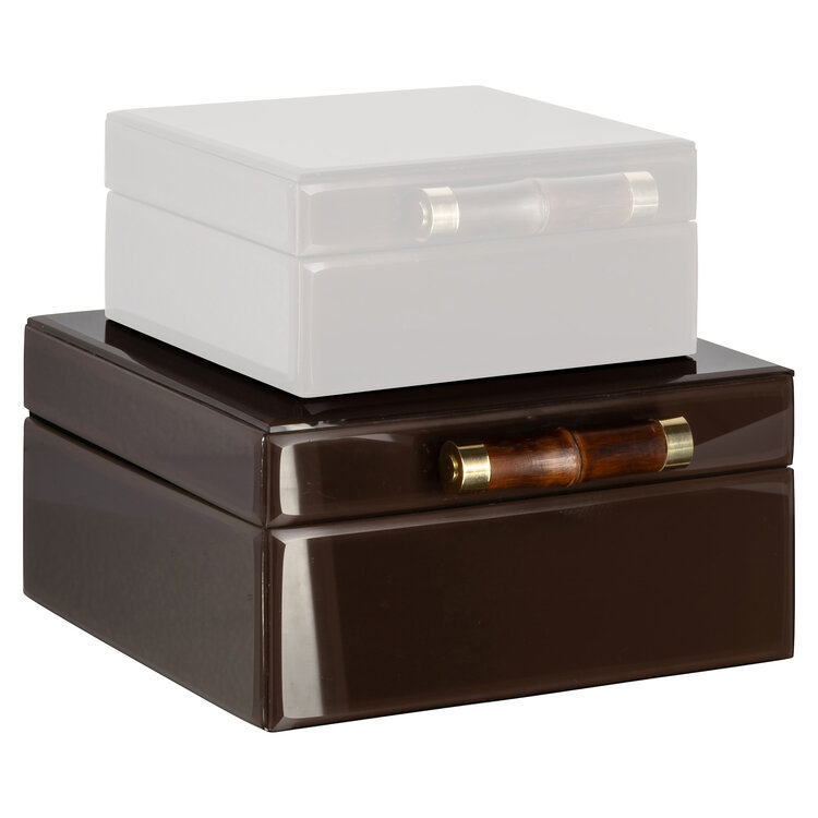 Richmond Interiors Opbergdoos Echo dark brown groot