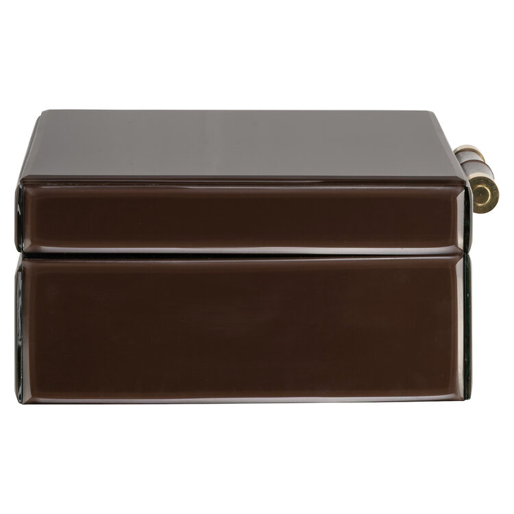 Richmond Interiors Opbergdoos Echo dark brown groot