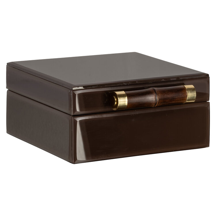 Richmond Interiors Opbergdoos Echo dark brown klein