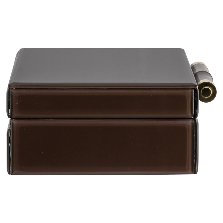Richmond Interiors Opbergdoos Echo dark brown klein