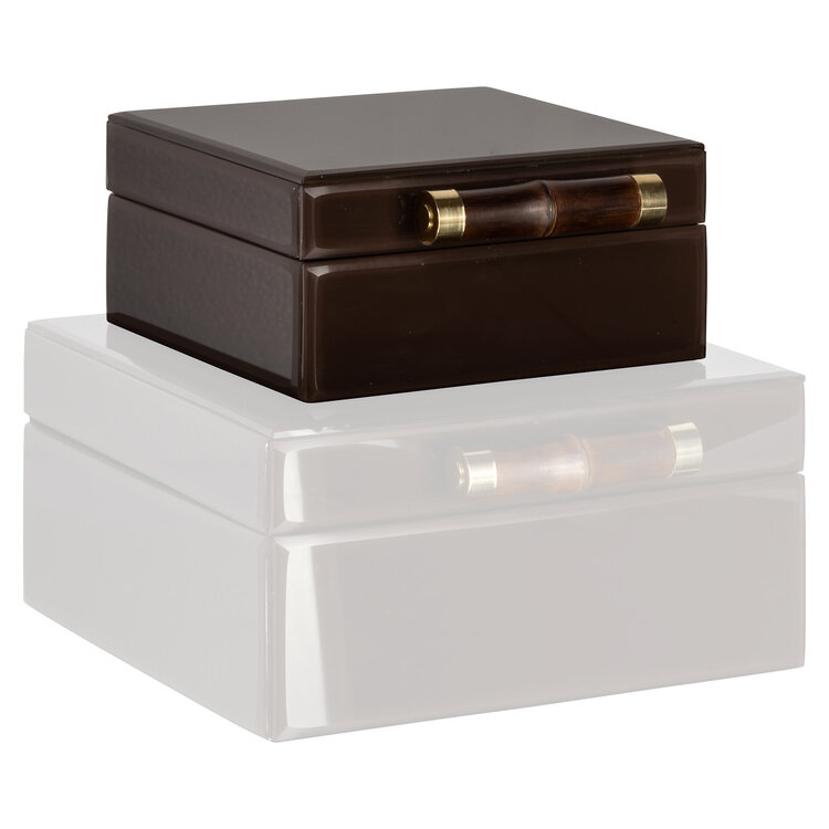 Richmond Interiors Opbergdoos Echo dark brown klein