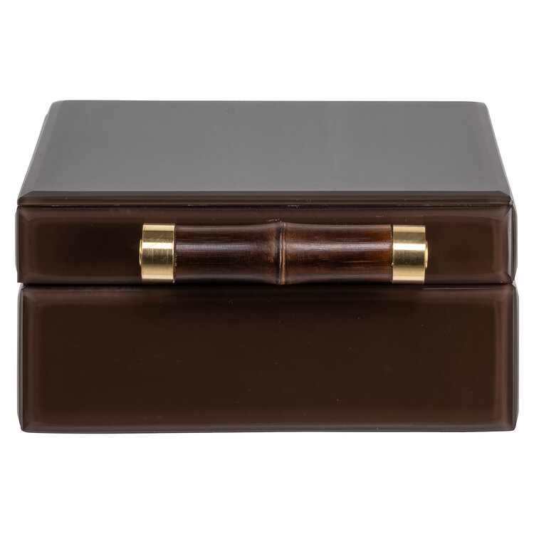 Richmond Interiors Opbergdoos Echo dark brown klein