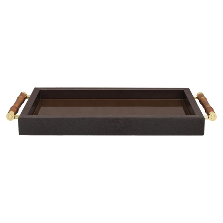 Richmond Interiors Dienblad Charley dark brown