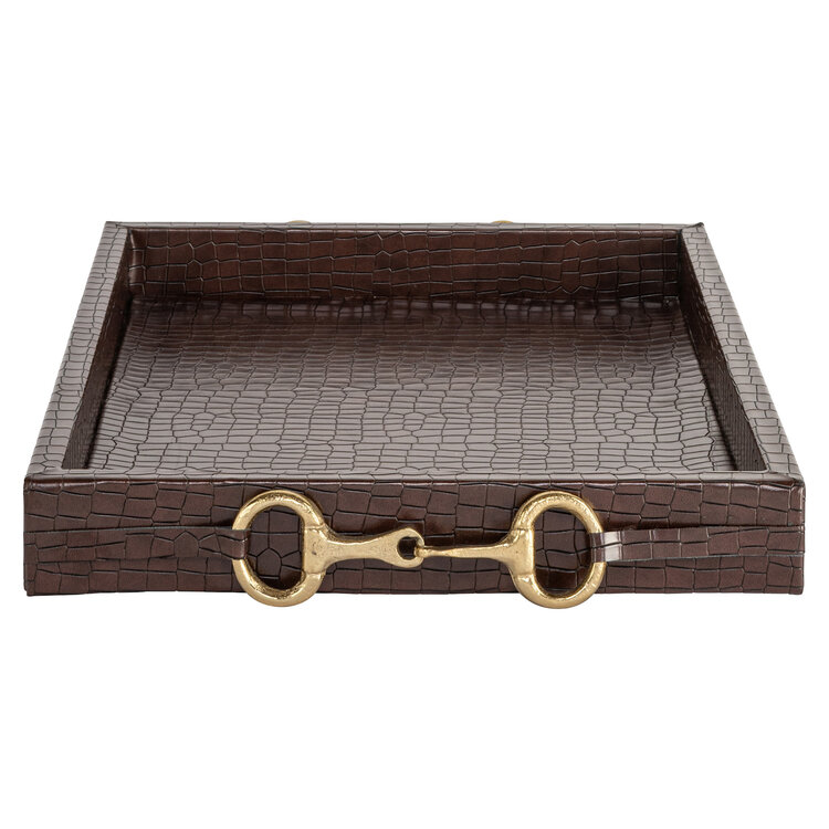 Richmond Interiors Dienblad Banks dark brown