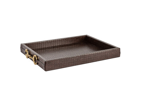 Richmond Interiors Dienblad Banks dark brown