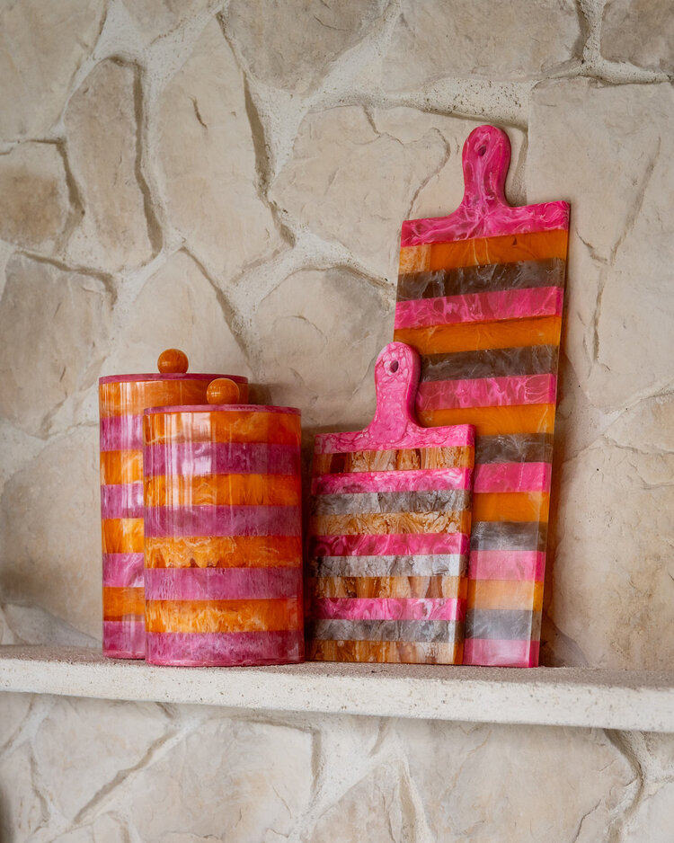 Richmond Interiors Dienblad Cindy Pink Orange klein