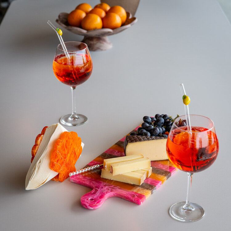 Richmond Interiors Dienblad Cindy Pink Orange groot