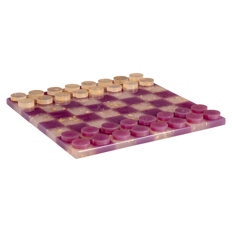 Richmond Interiors Decoratief damspel Violet purple