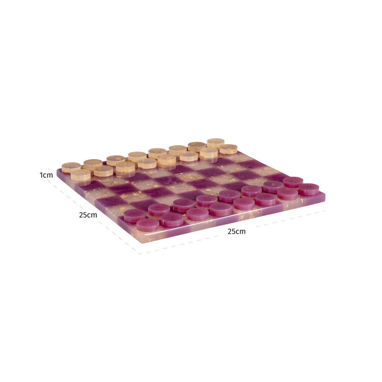 Richmond Interiors Decoratief damspel Violet purple