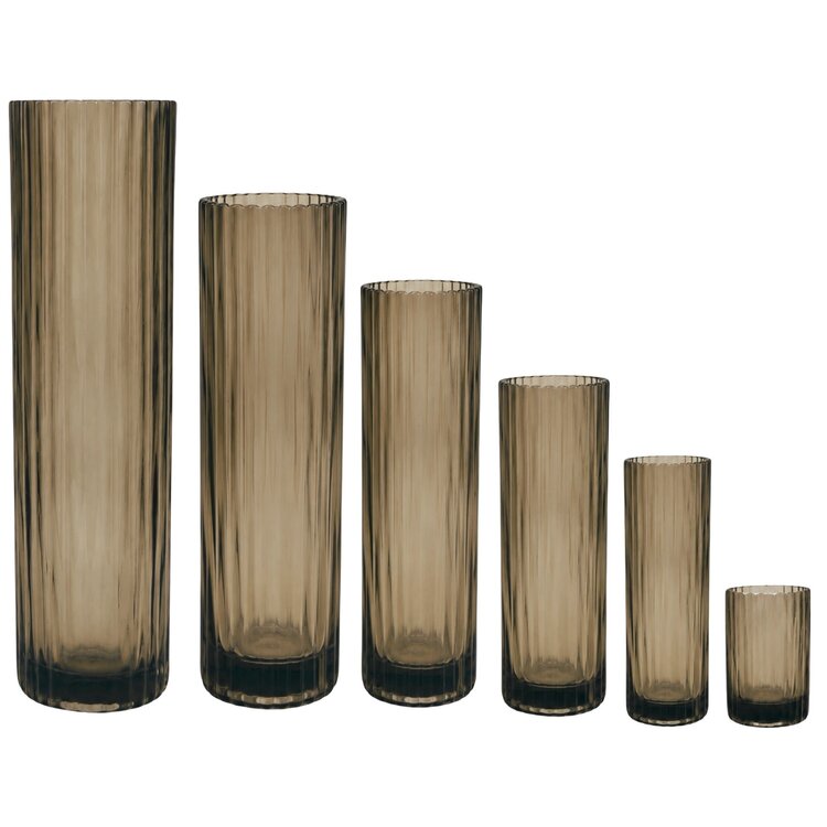 RAF Deluxe Theelichthouder Soren Smoke bruin glas