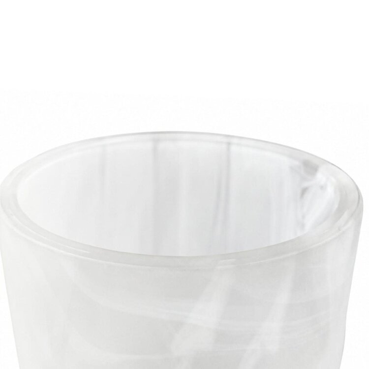 RAF Deluxe Vaas Mikal getint wit glas marmer look finish - medium