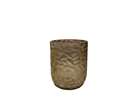 RAF Deluxe Theelichthouder Safir Smoke bruin glas - large