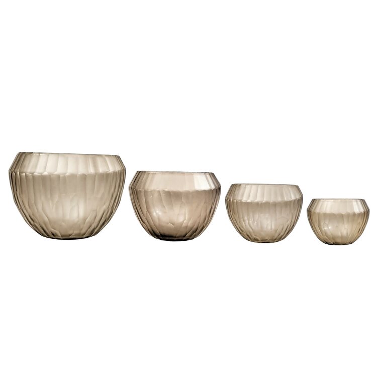 RAF Deluxe Theelichthouder Nala Smoke bruin glas - small
