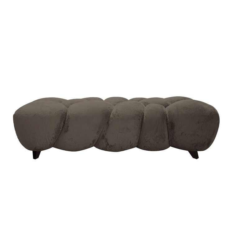 PTMD Collection Nubibus Bench Dark Taupe bankje