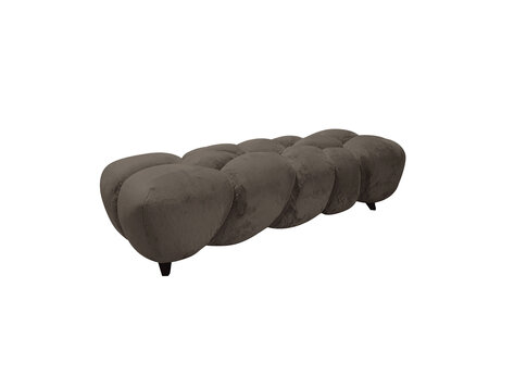 PTMD Collection Nubibus Bench Dark Taupe bankje