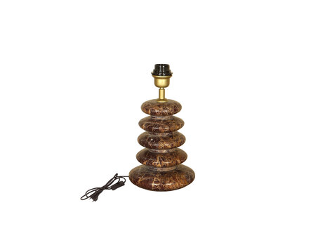 PTMD Collection Inisha Burgundy marble tafellamp marmer