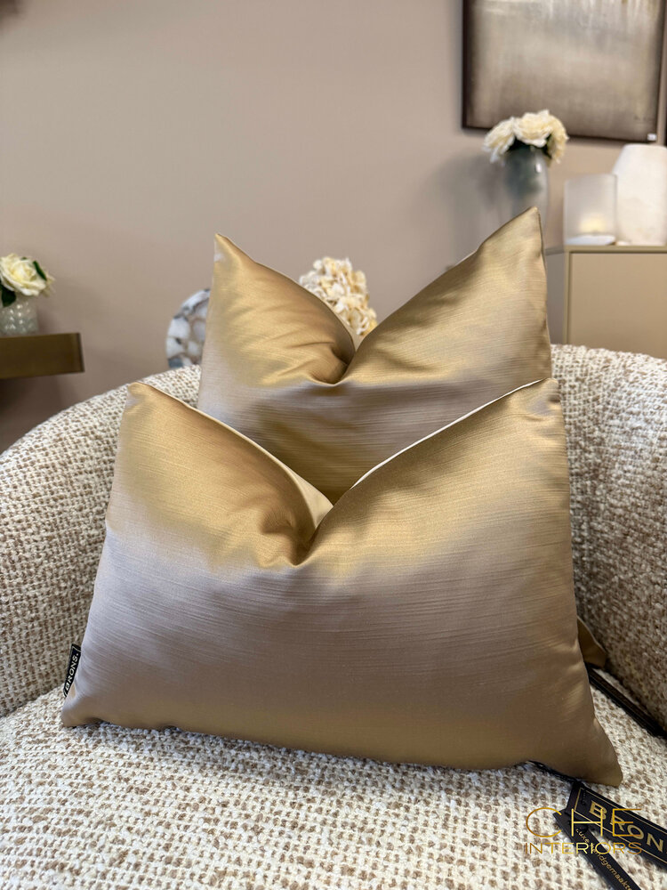 Brons interieur Sierkussen Elise shine 45x30 cm
