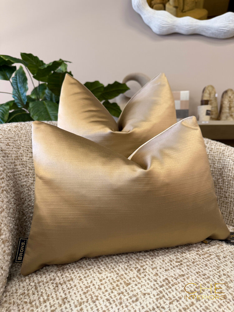 Brons interieur Sierkussen Elise shine 45x30 cm