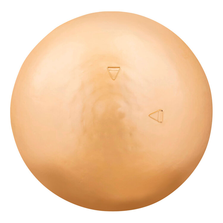 PTMD Collection Jule Gold Half Mosaic Oily glas metalen wandpaneel rond Large