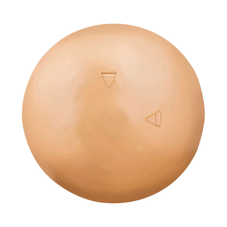 PTMD Collection Jule Gold Half Mosaic Oily glas metalen wandpaneel rond Medium