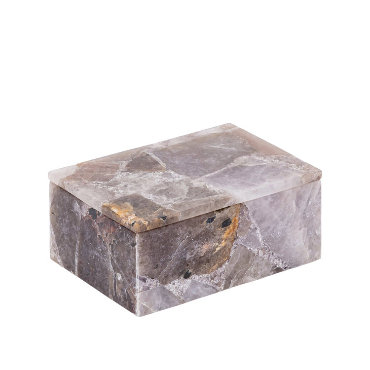 PTMD Collection Cheza Stone quartz opbergdoos rechthoek