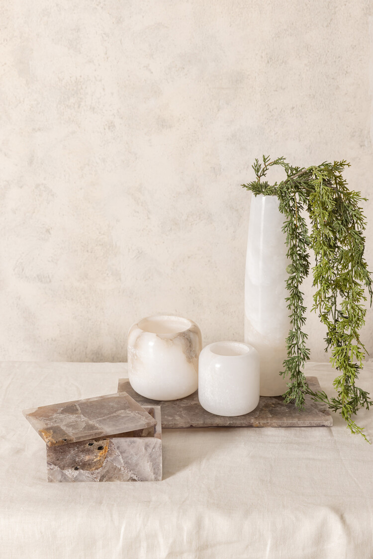 PTMD Collection Cheza Stone quartz opbergdoos rechthoek
