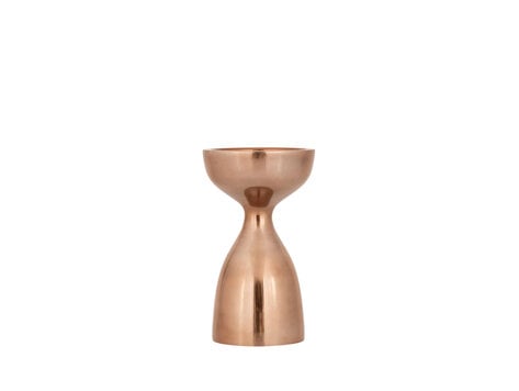 PTMD Collection Jette Bronze smooth aluminium kandelaar Small