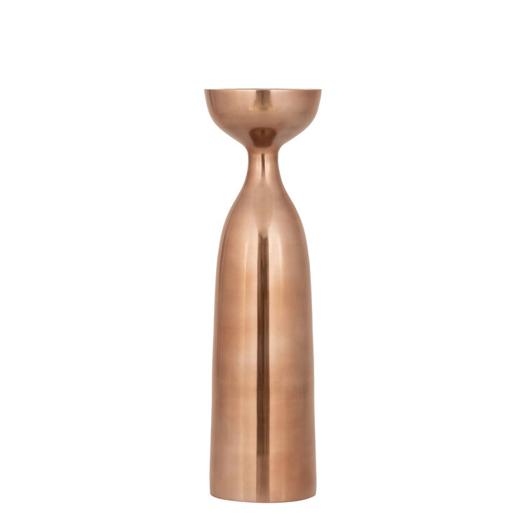 PTMD Collection Jette Bronze smooth aluminium kandelaar Large