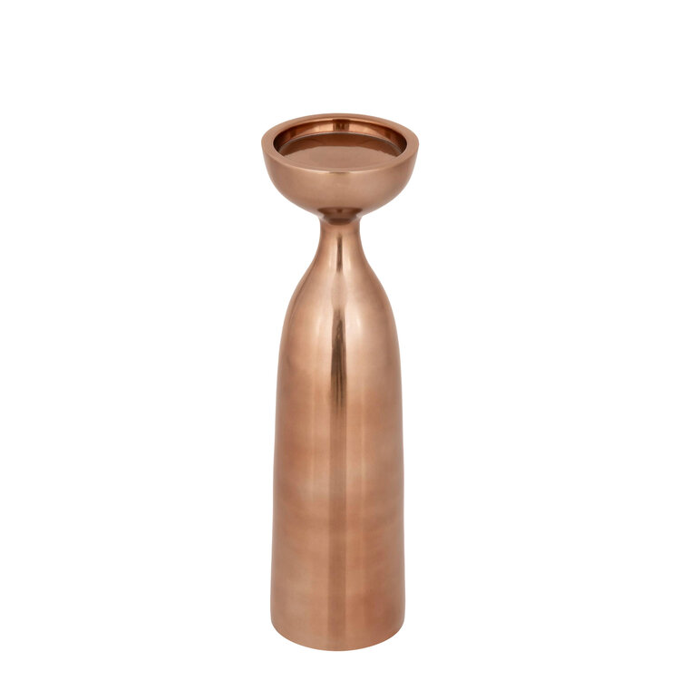 PTMD Collection Jette Bronze smooth aluminium kandelaar Large