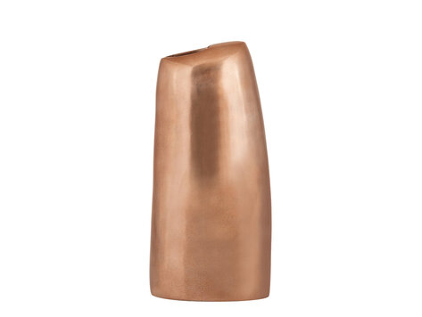 PTMD Collection Nylah Bronze smooth aluminium vaas hoog Large