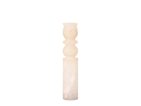 PTMD Collection Libra Natural alabaster kandelaar Large
