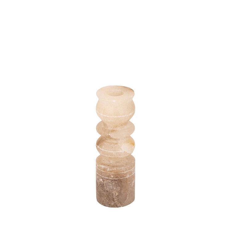 PTMD Collection Gwena Natural alabaster kandelaar Small