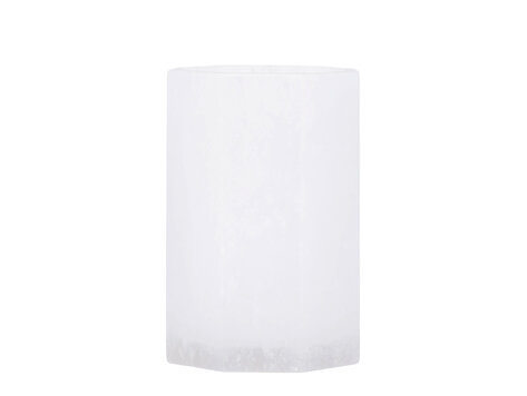 PTMD Collection Audin White Alabaster stone windlicht Large