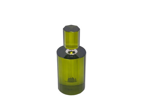 Decoratief parfumflesje Verde glas groen S