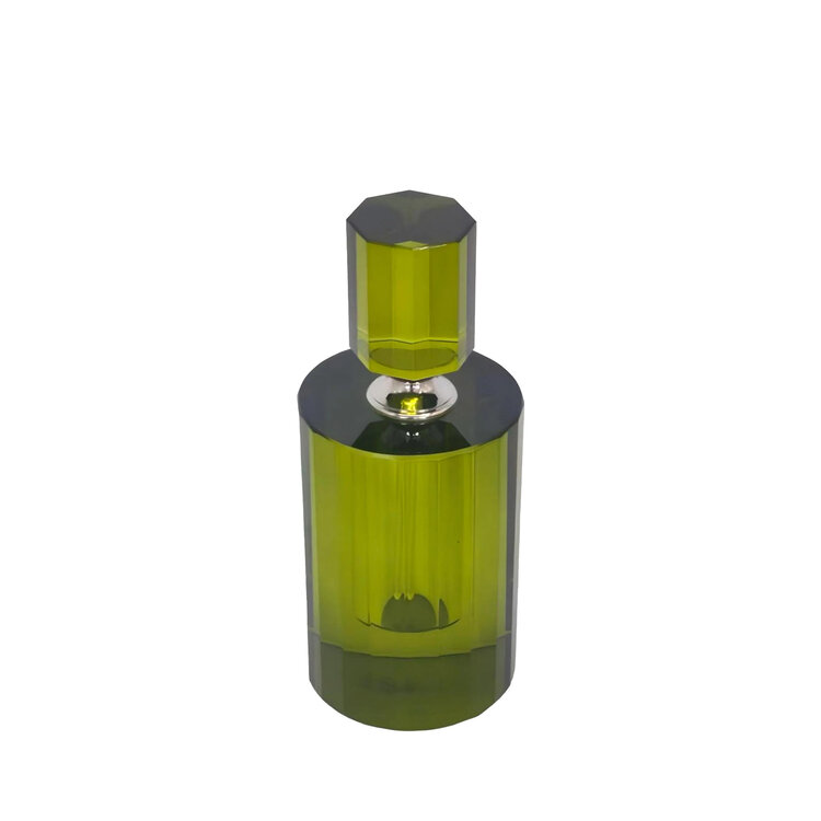 Decoratief parfumflesje Verde glas groen S