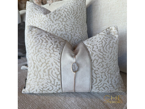 Brons interieur Sierkussen Julia stone 45x30 cm