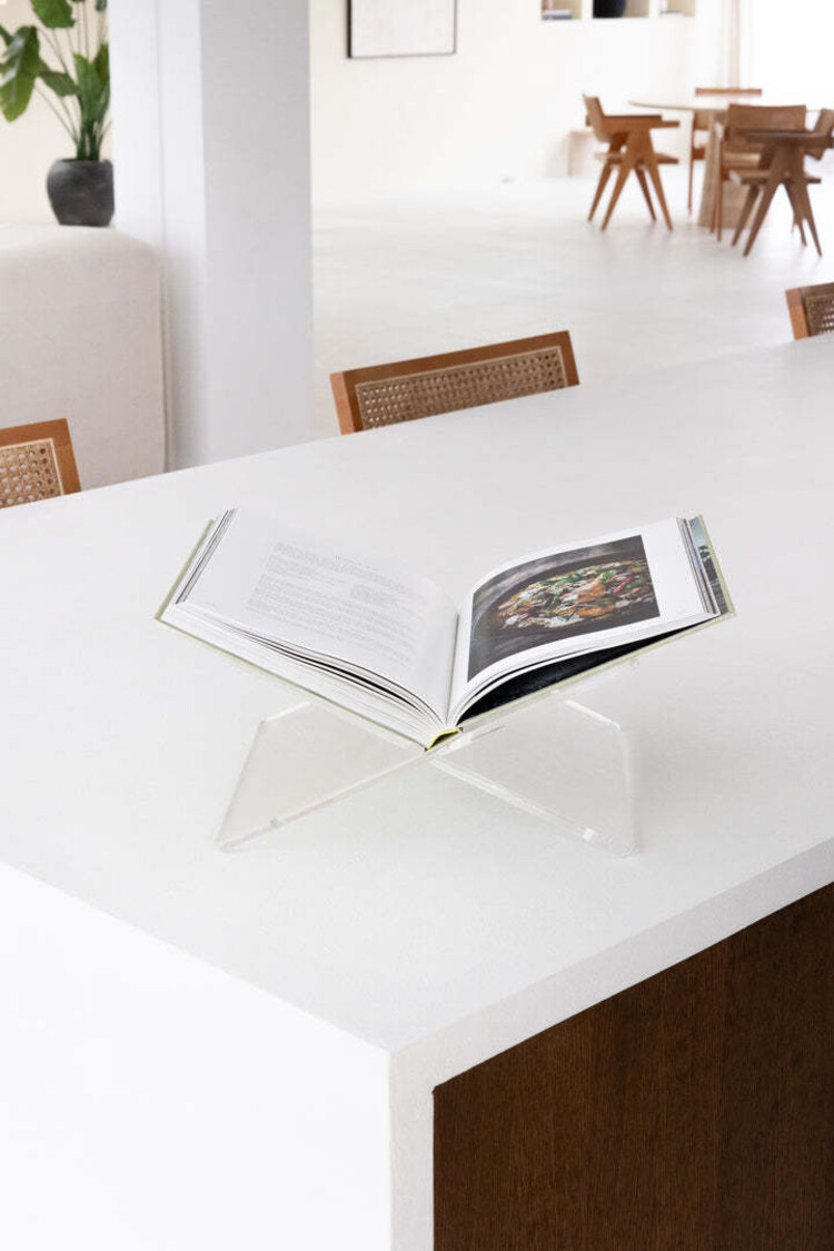 Boekenstandaard Tomei Acryl glas