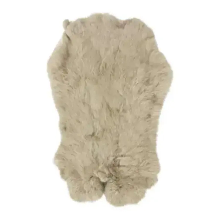 Konijnenvel vacht beige 40 cm