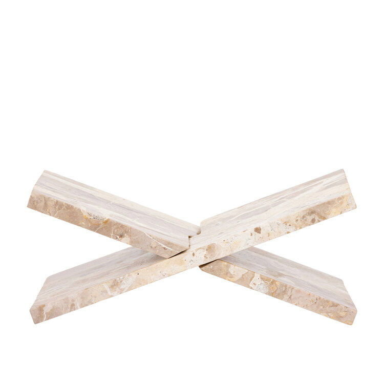 PTMD Collection Liby Beige marble boekensteun marmer rechthoekig
