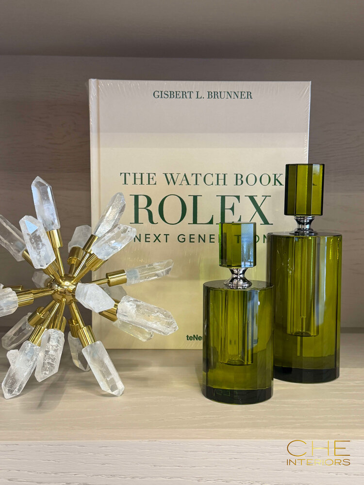 Decoratief parfumflesje Verde glas groen S