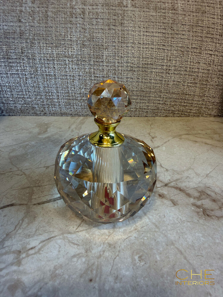 Decoratief parfumflesje Oro luster glas goud