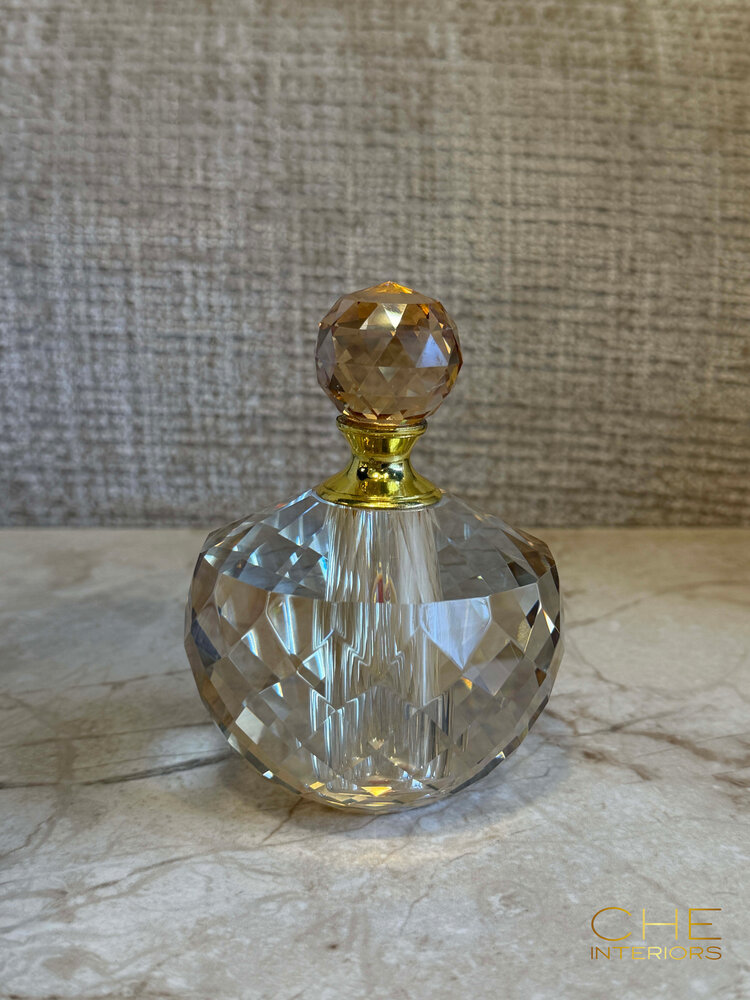 Decoratief parfumflesje Oro luster glas goud
