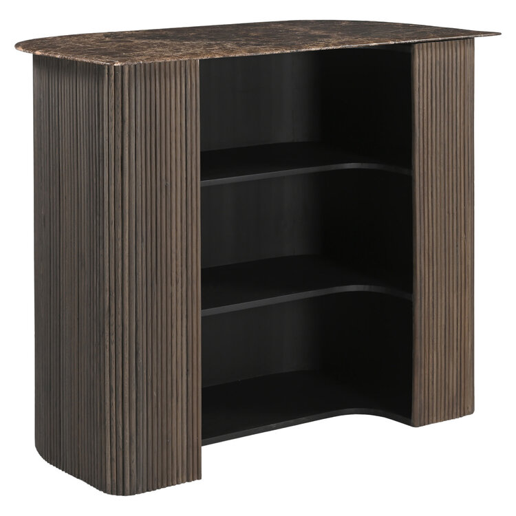 Richmond Interiors Bar Castello Smoked charchoal Eiken Marmer