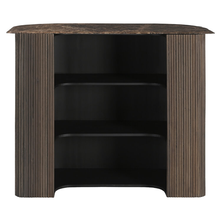 Richmond Interiors Bar Castello Smoked charchoal Eiken Marmer